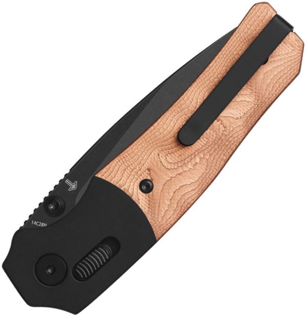 QSP Vault Glyde Lock Copper Foil Folding Knife 14C28N