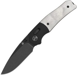 QSP Vault Glyde Lock Folding Knife 14C28N Stonewash Aluminum