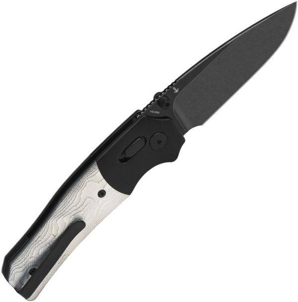 QSP Vault Glyde Lock Folding Knife 14C28N Stonewash Aluminum