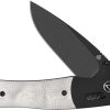 QSP Vault Glyde Lock Folding Knife 14C28N Stonewash Aluminum