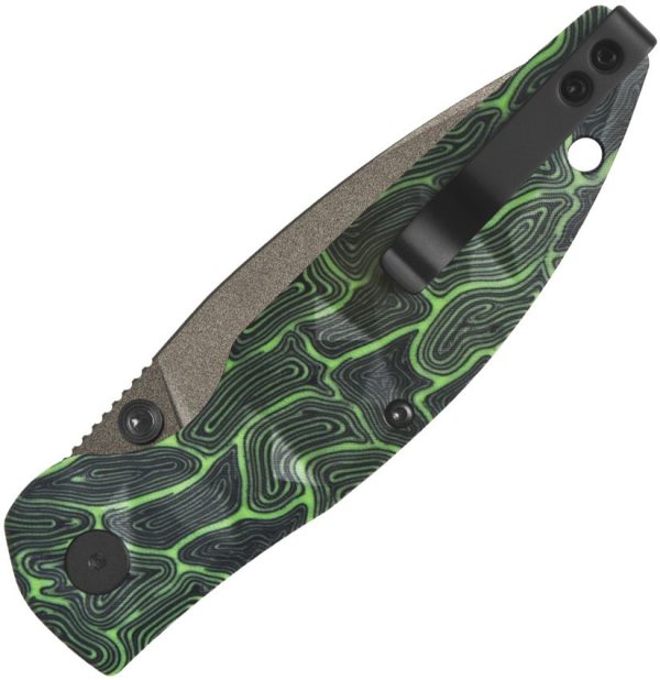QSP Turtle Punk Linerlock Folding Knife 14C28N Tanto Blade
