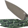 QSP Turtle Punk Linerlock Folding Knife 14C28N Tanto Blade