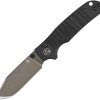 QSP Knife Kali Button Lock Black G10 - Ceramic Coated
