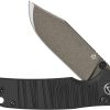 QSP Knife Kali Button Lock Black G10 - Ceramic Coated