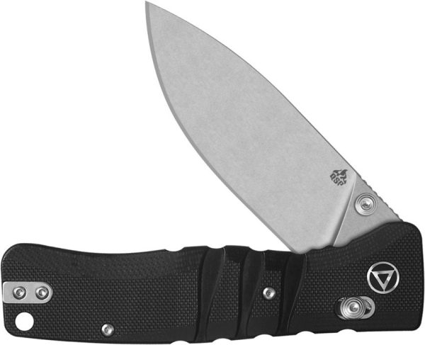 QSP Ripley Glyde Lock Black G10 Folding Knife 14C28N Stainless