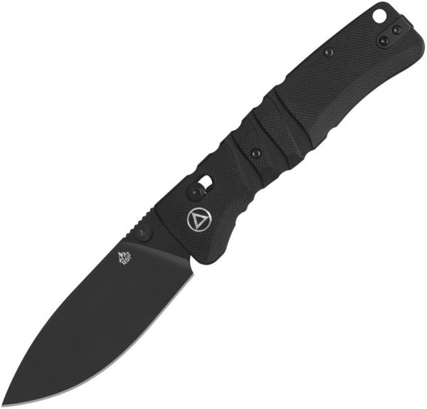 QSP Ripley Glyde Lock Black G10 Folding Knife 14C28N Steel