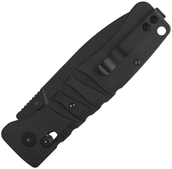 QSP Ripley Glyde Lock Black G10 Folding Knife 14C28N Steel