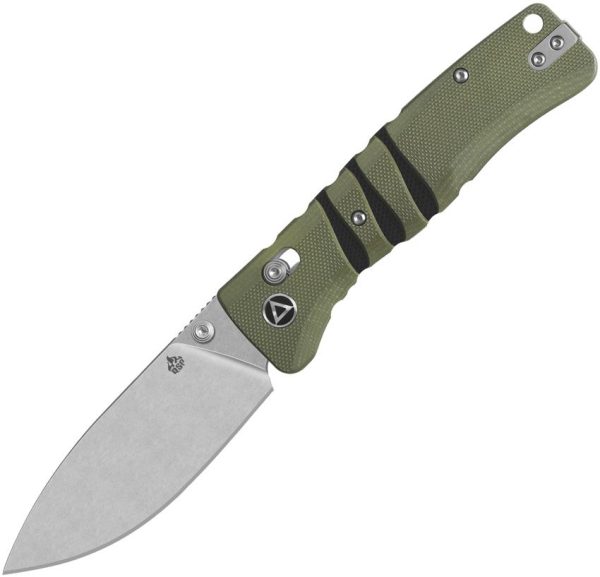 QSP Ripley Glyde Lock Green G10 Folding Knife 14C28N Blade