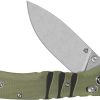 QSP Ripley Glyde Lock Green G10 Folding Knife 14C28N Blade