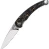 QS161A.jpg QSP Dolphin Linerlock Gold Carbon Fiber Folding Knife 14C28N