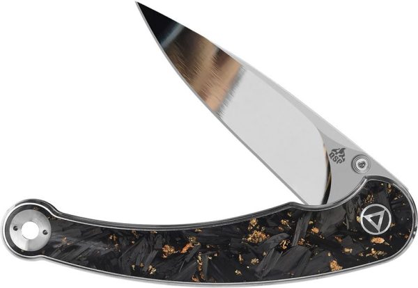 QS161A_add_02.jpg QSP Dolphin Linerlock Gold Carbon Fiber Folding Knife 14C28N