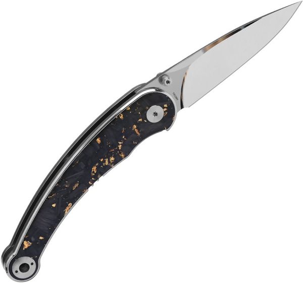 QS161A_add_03.jpg QSP Dolphin Linerlock Gold Carbon Fiber Folding Knife 14C28N