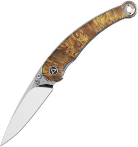QS161B.jpg QSP Dolphin Linerlock Folding Knife 14C28N Wood Handle