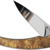 QSP Dolphin Linerlock Folding Knife 14C28N Wood Handle