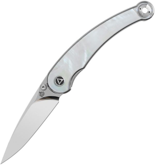QS161C.jpg QSP Dolphin Linerlock Pearl Folding Knife 14C28N Spear Blade