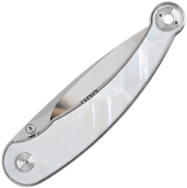 QS161C_add_01.jpg QSP Dolphin Linerlock Pearl Folding Knife 14C28N Spear Blade