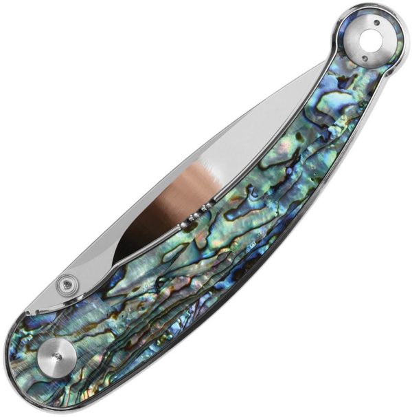 QS161D_add_01.jpg QSP Dolphin Linerlock Abalone Folding Knife 14C28N Sandvik