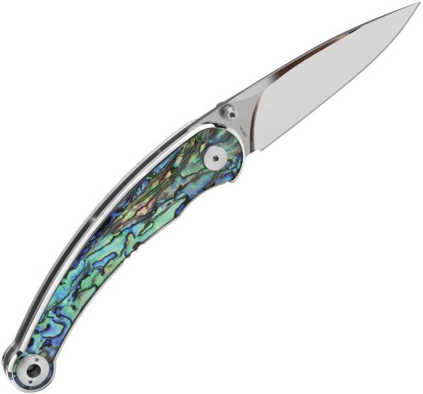 QS161D_add_02.jpg QSP Dolphin Linerlock Abalone Folding Knife 14C28N Sandvik