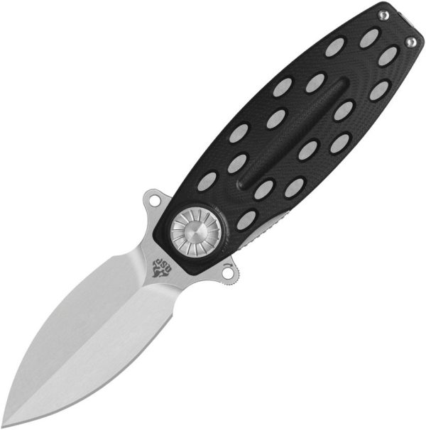 QSP Beetle Linerlock Black G10 Folding Knife 14C28N Sandvik