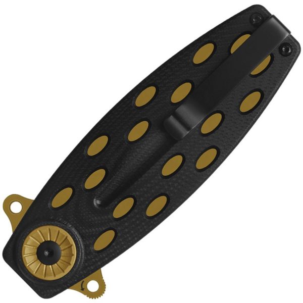 QS162C_add_01.jpg QSP Beetle Linerlock Folding Knife 14C28N Black G10 Bronze