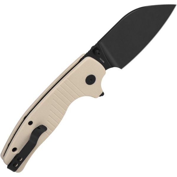 QSP Chefmaster Ivory G10 Folding Knife 14C28N Wharncliffe