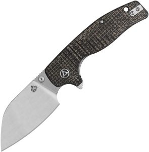 QS163C1.jpg QSP Chefmaster Linerlock Folding Knife Brown Micarta 14C28N