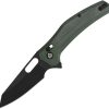 QS164B2.jpg QSP Emu Glyde Lock Folding Knife Green Micarta 14C28N