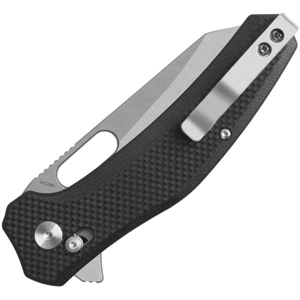 QSP Emu Glyde Lock Folding Knife 14C28N Sandvik Black G10