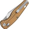 QSP Reptile Glyde Lock Folding Knife 14C28N Champagne Aluminum