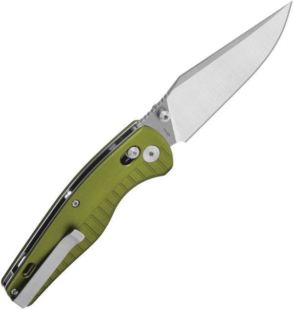 QSP Reptile OD Green 14C28N Folding Knife Glyde Lock