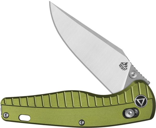 QSP Reptile OD Green 14C28N Folding Knife Glyde Lock