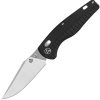 QSP Reptile Glyde Lock Folding Knife 14C28N Black G10