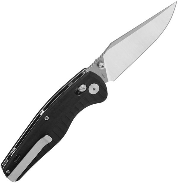 QSP Reptile Glyde Lock Folding Knife 14C28N Black G10