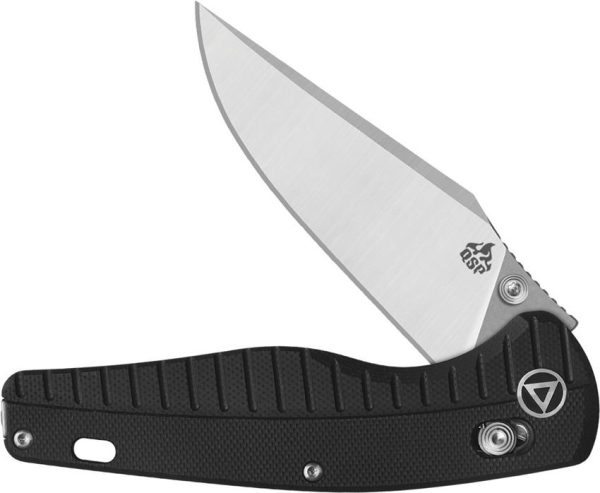 QSP Reptile Glyde Lock Folding Knife 14C28N Black G10