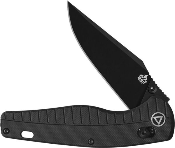 QSP Reptile Glyde Lock Folding Knife 14C28N Black G10