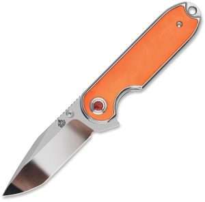 QSP Nebula Linerlock Folding Knife 3" 14C28N Orange Bone