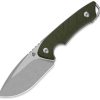 QSP Tiny TOT Fixed Blade Knife 3.5" 10Cr15CoMoV ODG Kydex