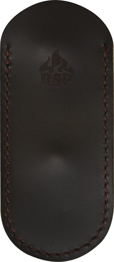 QSP Knife Leather Sheath Dark Brown - Pocket Clip