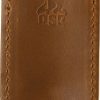 QSP Knife Leather Sheath Light Brown Compact