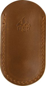 QSP003A.jpg QSP Knife Leather Sheath Light Brown Compact