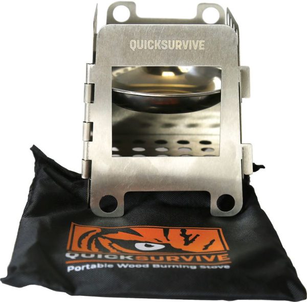 QuickSurvive Portable Mini Folding Stove Lightweight Steel
