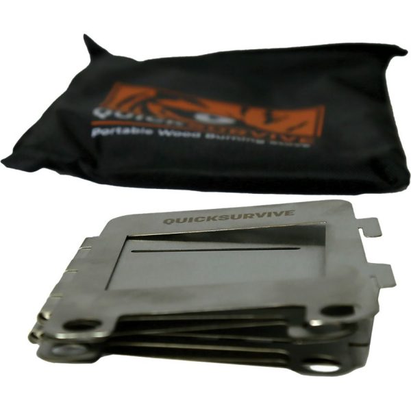 QuickSurvive Portable Mini Folding Stove Lightweight Steel