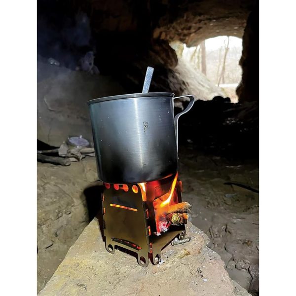 QuickSurvive Portable Mini Folding Stove Lightweight Steel