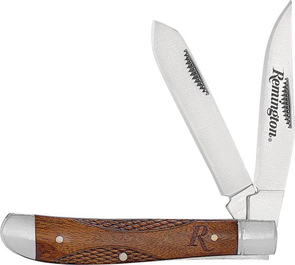 Remington Woodland Trapper - Brown Wood Handle