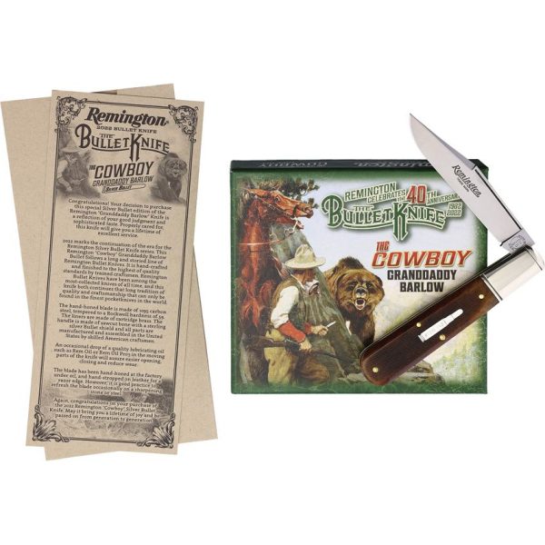 Remington 40th Anniversary Granddaddy Barlow Bone Handle Knife