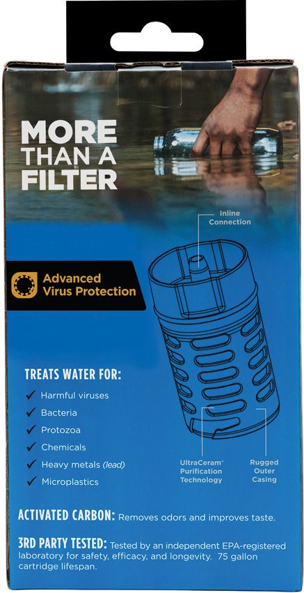 Rapidpure Purifier Bottle 32oz Water Filter Fast Drink EDC Survival