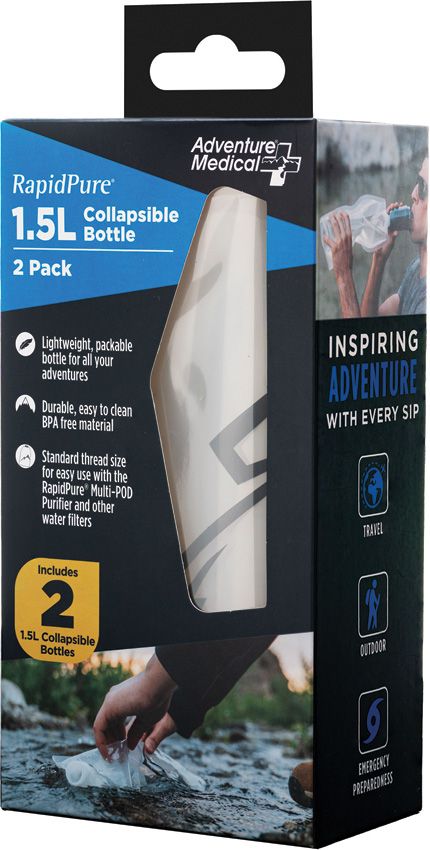 RapidPure 1.5L Collapsible Bottle 2-Pack