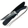 Rambo Last Blood Bowie 8" Fixed Blade Knife Black Handle