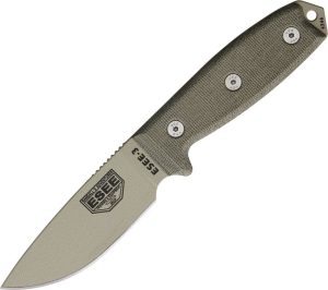 ESEE Model 3 Desert Tan Fixed Blade Knife 1095HC Steel