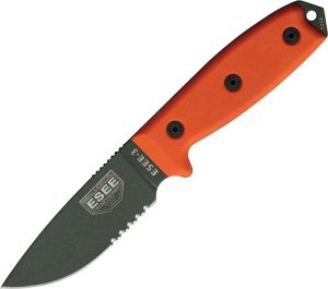 ESEE Model 3 Fixed Blade OD Green Orange G10